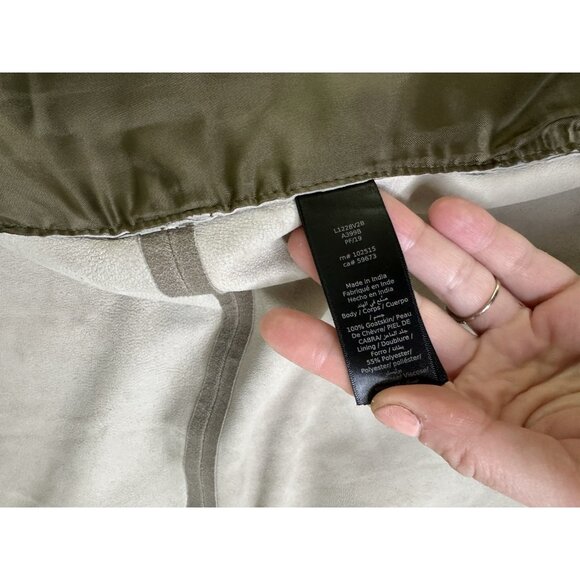 John Varvatos Men’s suede Leather trucker shirt jacket Tan Gray M Rare - Picture 5 of 13